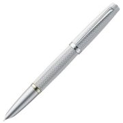 Stilou DIPLOMAT Viper, cu penita F/M, din otel inoxidabil - silver guilloche