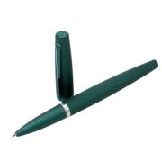 Stilou Viper, cu penita F/M, din otel inoxidabil - green guilloche