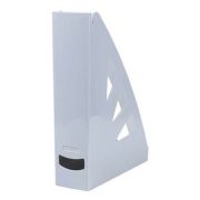 Suport vertical plastic pentru cataloage - gri