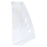 Suport vertical plastic pentru cataloage - transparent