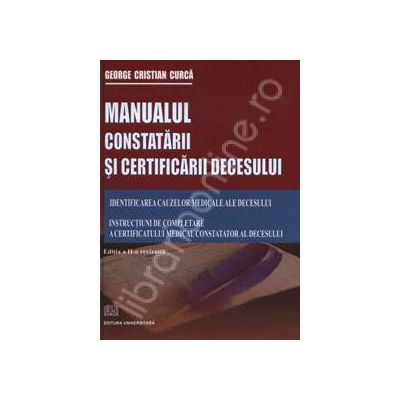 Manualul constatarii si certificarii decesului