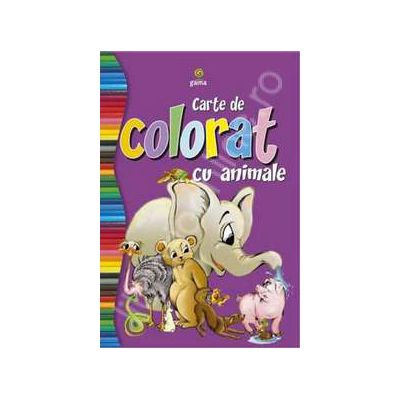 Carte de colorat cu animale