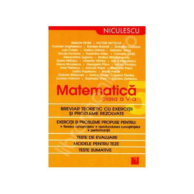 Matematica clasa a V-a. Breviar teoretic cu exercitii si probleme rezolvate