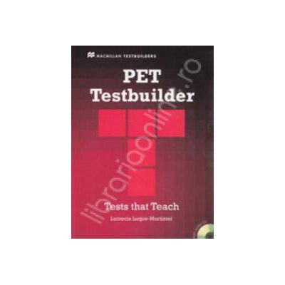 PET Testbuilder with key and CD. Test that teach
