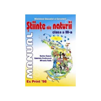 Stiinte ale naturii, manual pentru clasa a III-a (Sorina Cuzum)