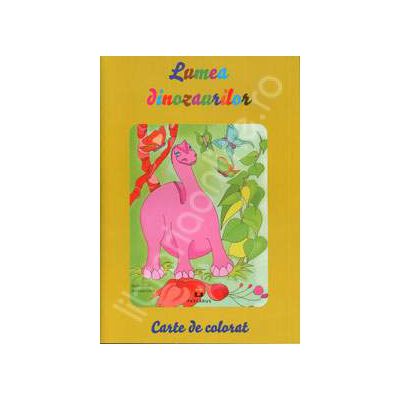 Lumea Dinozaurilor (Carte de colorat)