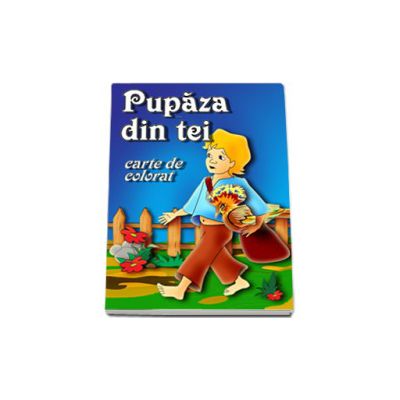 Pupaza din tei - Carte de colorat, format 16, 5x23, 5 cm