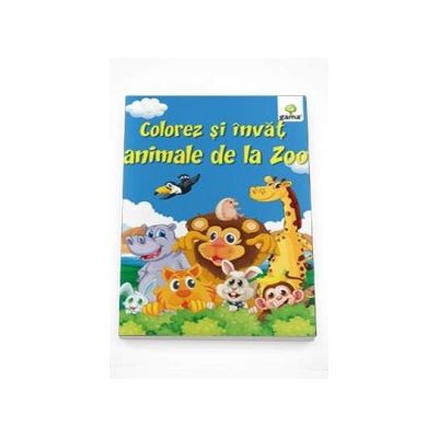 Colorez si invat - Animalele de la Zoo