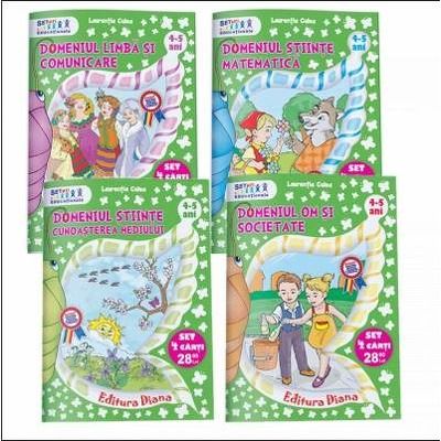 Laurentia Culea - Set patru caiete pentru grupa mijlocie 4-5 ani - Editia 2016 color