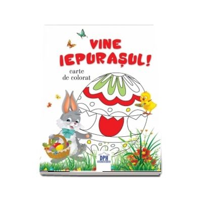 Vine iepurasul - Carte de colorat