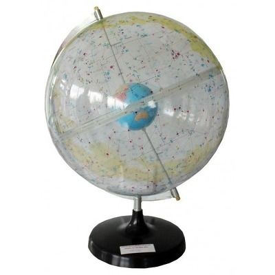 Glob transparent. Pamant stea in galaxie
