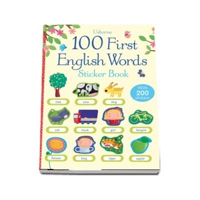 100 First English words sticker book
