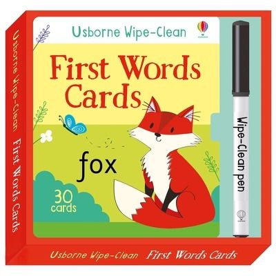 Wipe-clean first words cards