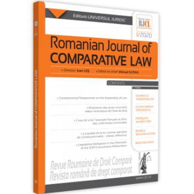 Romanian Journal of Comparative Law nr. 1/2020