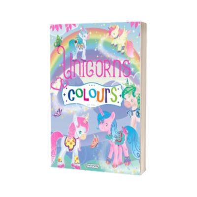 Carte de colorat. Unicorns Colours, mov
