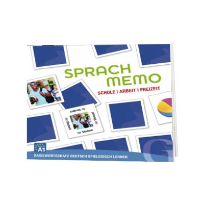 Sprachmemo Deutsch. Schule, Arbeit, Freizeit Sprachspiel A1