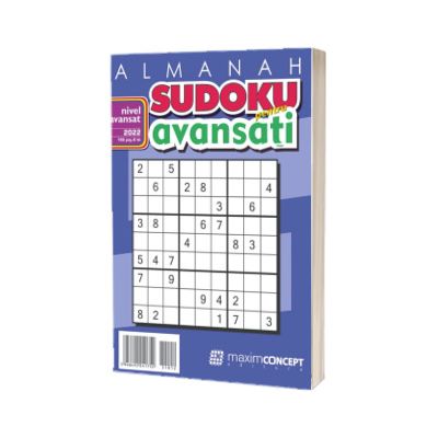 Almanah Sudoku pentru avansati, numarul 2022. Nivel avansat