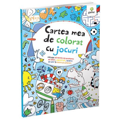 Cartea mea de colorat cu jocuri -