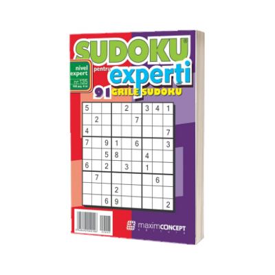 Sudoku pentru experti. 91 grile sudoku. Numarul 135