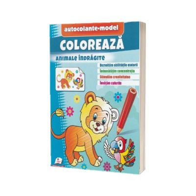 Coloreaza animale indragite. Autocolante model