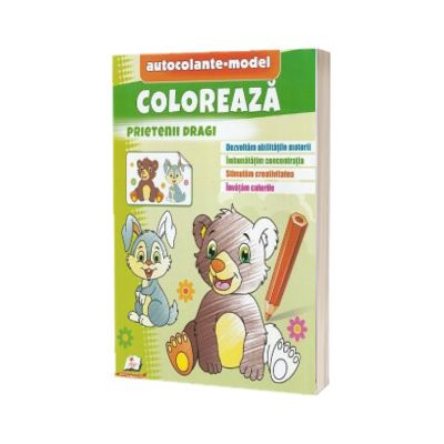 Coloreaza prietenii dragi. Autocolante model