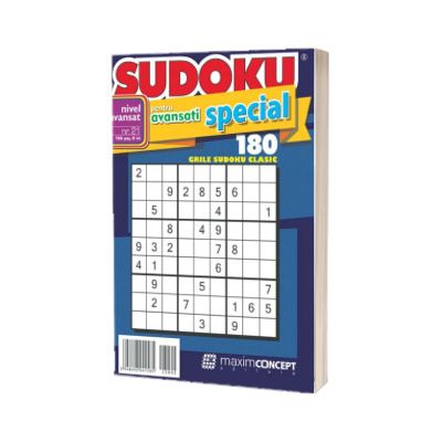 Sudoku pentru avansati special, numarul 21. 180 de grile sudoku clasic