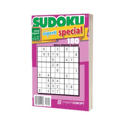 Sudoku pentru experti special, numarul 27. 180 de grile sudoku clasic