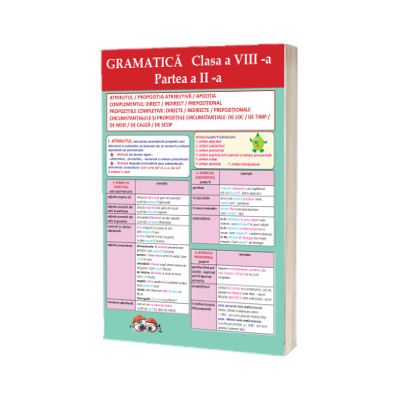 Plansa Gramatica Clasa a VIII-a Partea a II-a