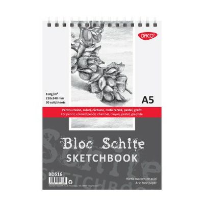 Bloc A5 schite 160 gr 30 file BD516