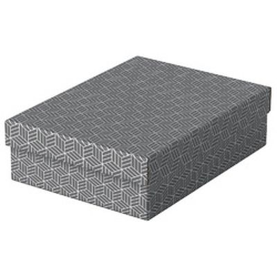 Cutie depozitare Esselte Recycled, carton, 100% reciclat, FSC, 36x26x10 cm, cu capac, 3 buc/set, gri
