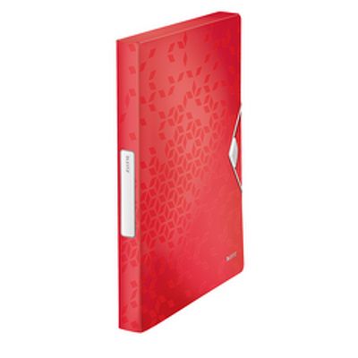 Mapa cu elastic LEITZ WOW Jumbo, PP, reciclabil, A4, 250 coli, rosu