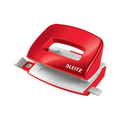 Perforator metalic LEITZ WOW 5060 MINI NeXXt Series, 10 coli, rosu