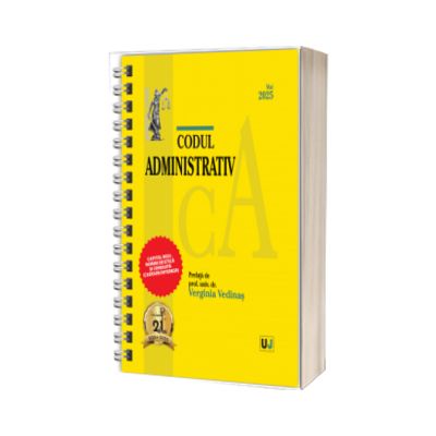 Codul administrativ Mai 2025 EDITIE SPIRALATA, tiparita pe hartie alba