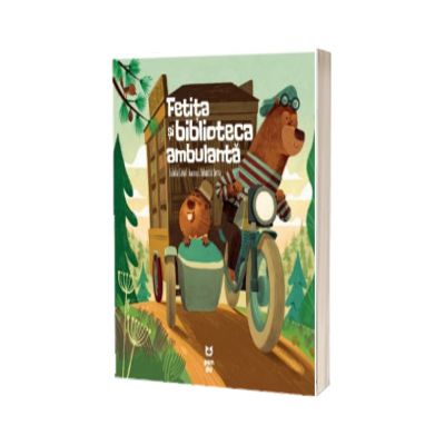 Fetita si biblioteca ambulanta