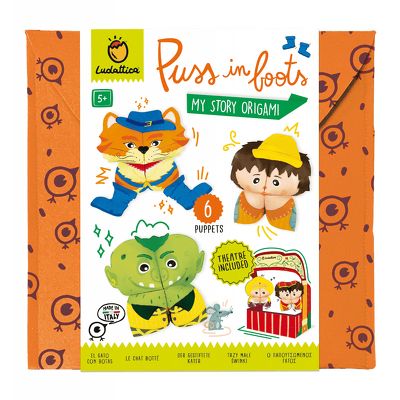 Set de Teatru de Papusi Origami – Motanului Incaltat, +5 ani, Ludattica