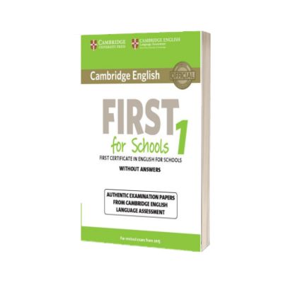 Cambridge English First for Schools 1 for Revised Exam from 2015 Student's Book without Answers