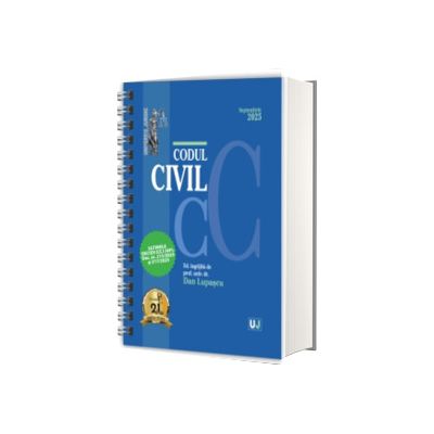 Codul civil Septembrie 2025. EDITIE SPIRALATA, tiparita pe hartie alba