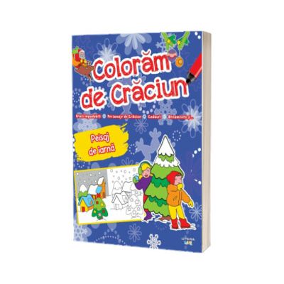 Coloram de Craciun. Peisaj de iarna