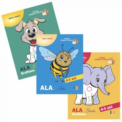Set 3 carti Grafisme 4-5 ani