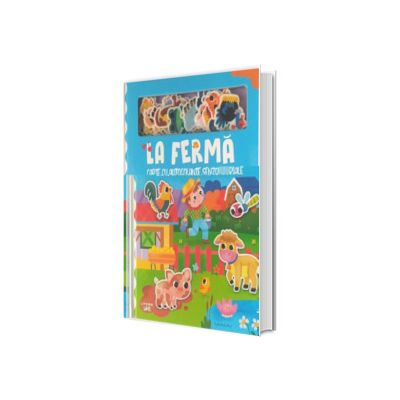 La ferma. Carte cu autocolante senzoriale