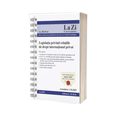 Legislatia privind relatiile de drept international privat. Cod 810. Actualizat la 1.10.2025