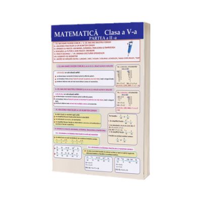 Plansa. Matematica  Clasa a V-a Partea a II-a