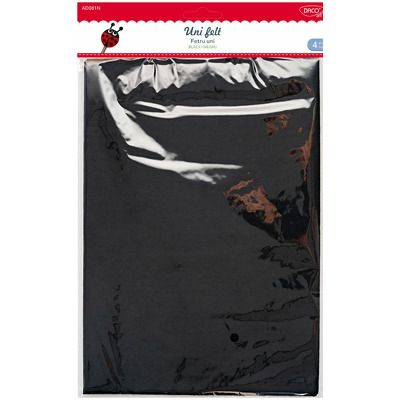 Accesorii craft - AD081N Fetru negru set 4