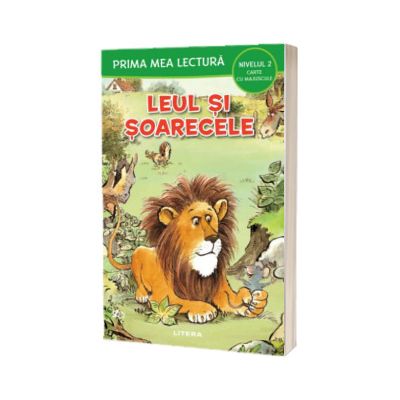 Prima mea lectura. Leul si soarecele. Carte cu majuscule (Nivelul 2)