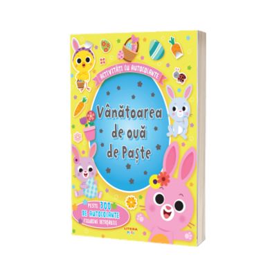 Activitati cu autocolante. Vanatoarea de oua de Paste