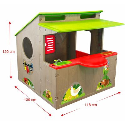 Casuta pentru copii Mochtoys, bucatarie de vara