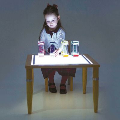 Masa senzoriala luminoasa, inaltime reglabila