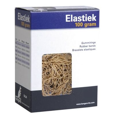 Elastice pentru bani, 100g/cutie, D 80 x 8mm