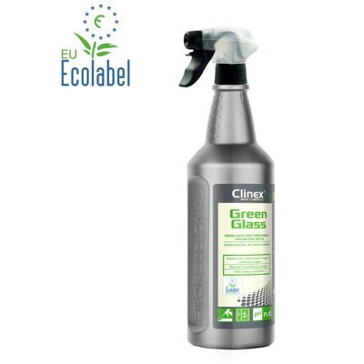 Green Glass, 1 litru, cu pulverizator, solutie pentru spalat geamuri