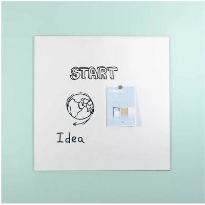 Tabla alba magnetica 100 x 100 cm, fara rama, SMIT